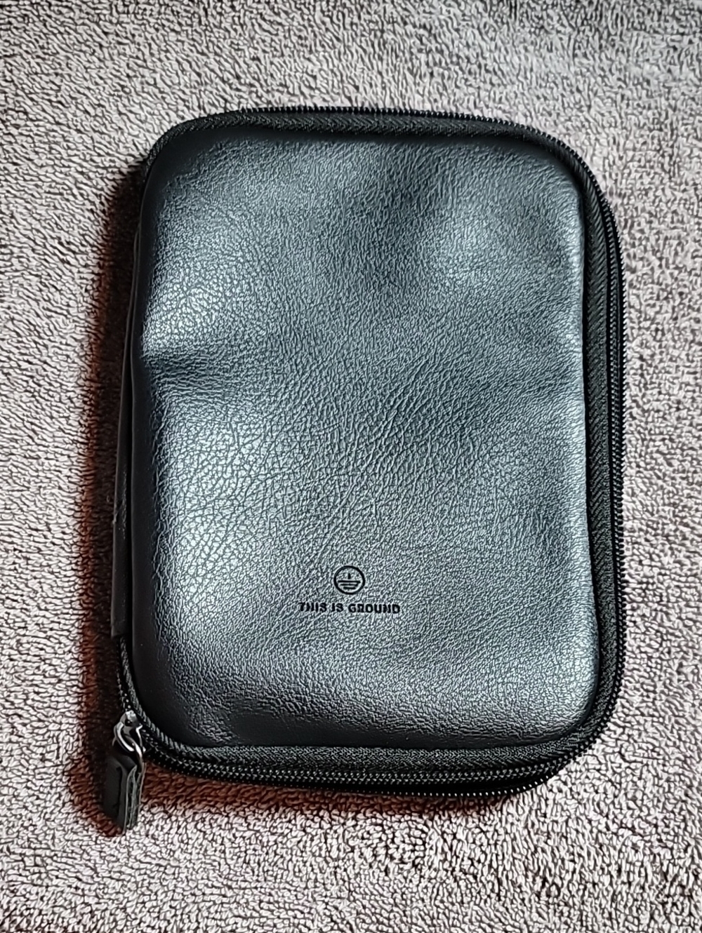This Is Ground Black Travel Tech Organizer